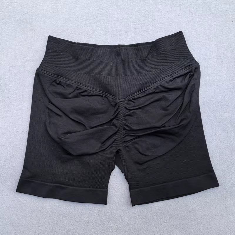 New Sports Shorts Women Low Waist Seamless Yoga Shorts Scrunch Bum Gym Shorts Workout Biker Shorts Stretch Fitness Shorts