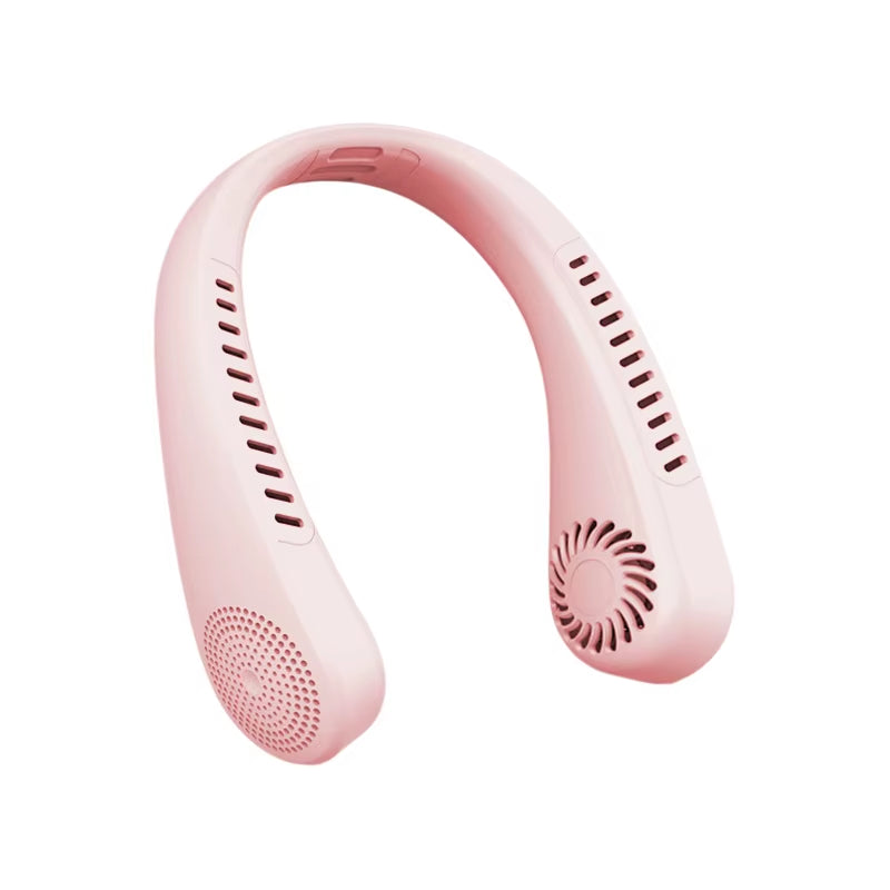 Hanging Neck Fan Portable Air Conditioner USB 2000Mah Rechargeable Air Cooler 3 Speed Outdoor Electric Fan with Power Screen
