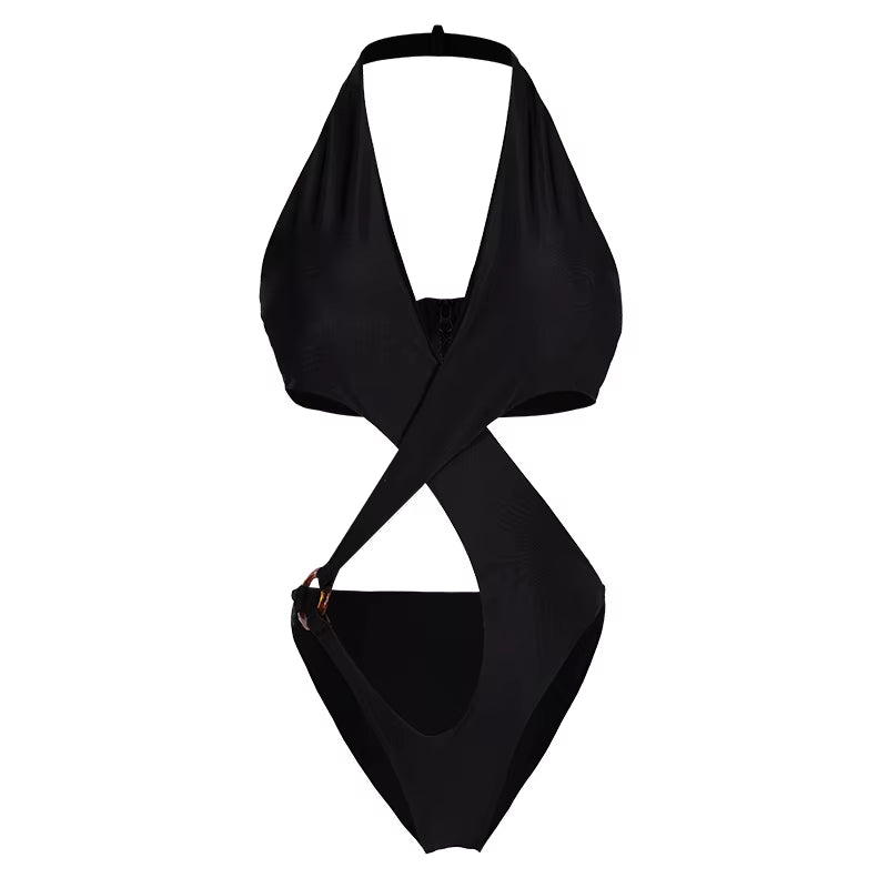 Sexy Cut Out Monokini Hot One Piece Swimsuit High Rise Cut Bathing Suit Female Swimming Costumes for Women Swimwear 2021 Trikini