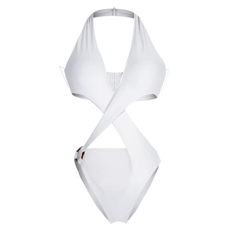 Sexy Cut Out Monokini Hot One Piece Swimsuit High Rise Cut Bathing Suit Female Swimming Costumes for Women Swimwear 2021 Trikini