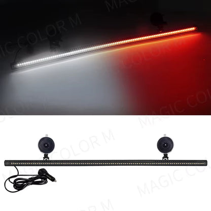 96 LED Strobe Lights for Emergency Flash Warning Lamp Windshield Bar 3030 Beads Red Blue Amber White Green Car Light Assembly