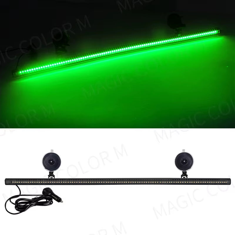 96 LED Strobe Lights for Emergency Flash Warning Lamp Windshield Bar 3030 Beads Red Blue Amber White Green Car Light Assembly