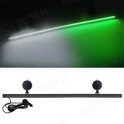 96 LED Strobe Lights for Emergency Flash Warning Lamp Windshield Bar 3030 Beads Red Blue Amber White Green Car Light Assembly