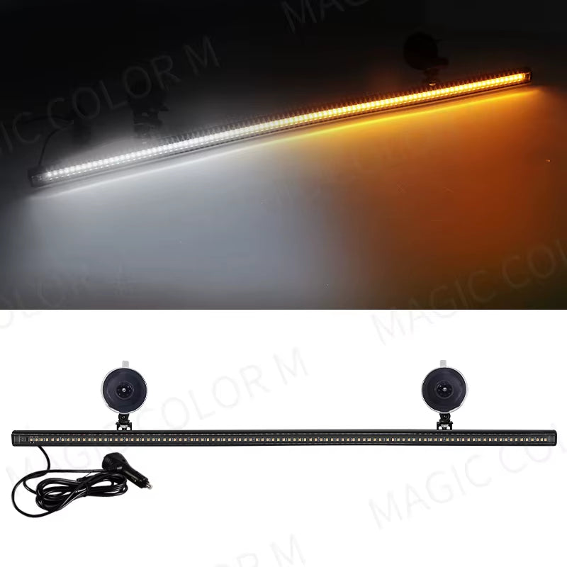 96 LED Strobe Lights for Emergency Flash Warning Lamp Windshield Bar 3030 Beads Red Blue Amber White Green Car Light Assembly