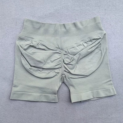 New Sports Shorts Women Low Waist Seamless Yoga Shorts Scrunch Bum Gym Shorts Workout Biker Shorts Stretch Fitness Shorts