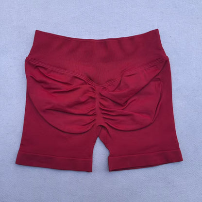 New Sports Shorts Women Low Waist Seamless Yoga Shorts Scrunch Bum Gym Shorts Workout Biker Shorts Stretch Fitness Shorts