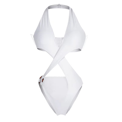 Sexy Cut Out Monokini Hot One Piece Swimsuit High Rise Cut Bathing Suit Female Swimming Costumes for Women Swimwear 2021 Trikini