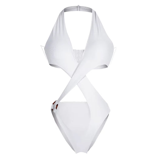 Sexy Cut Out Monokini Hot One Piece Swimsuit High Rise Cut Bathing Suit Female Swimming Costumes for Women Swimwear 2021 Trikini