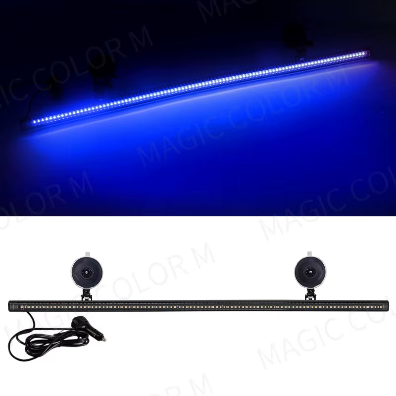 96 LED Strobe Lights for Emergency Flash Warning Lamp Windshield Bar 3030 Beads Red Blue Amber White Green Car Light Assembly
